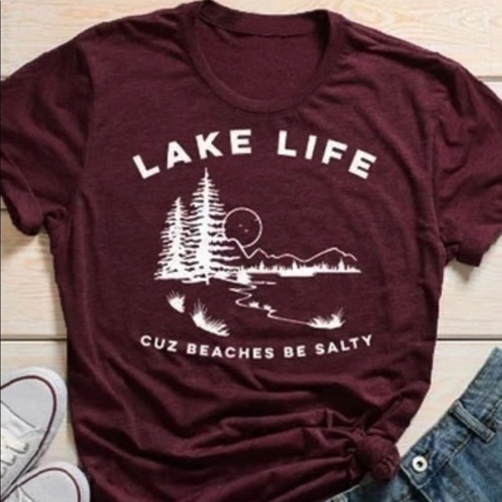 Lake life graphic tee
